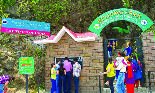 Naintal eco cave entrance gate